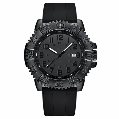 Reloj de S Digital de Pin Buckle Men del reloj del cronógrafo del deporte de la correa del silicón ' con grandes números