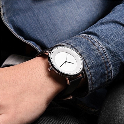 Relojes determinados a juego del cuarzo de los pares para el cuero de la aleación del reloj