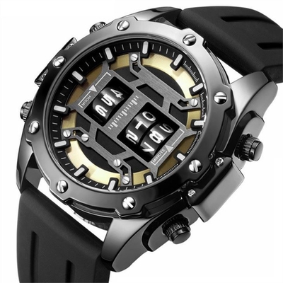 Los deportes análogos-digital miran estilo del deporte miran el reloj de los deportes para los hombres