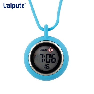 Movimiento electrónico del cuello de la ejecución de Fob Watch Round de la enfermera del silicón del ocio