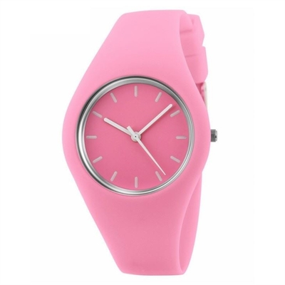 Reloj Jelly Color Couple Watch de la goma de silicona de la banda de la goma de silicona del reloj de Digitaces