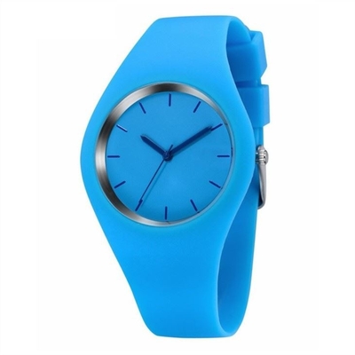 Reloj Jelly Color Couple Watch de la goma de silicona de la banda de la goma de silicona del reloj de Digitaces