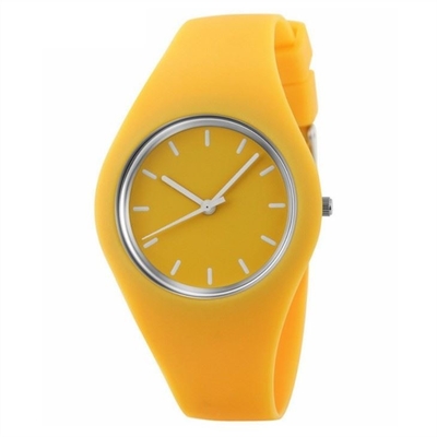 Reloj Jelly Color Couple Watch de la goma de silicona de la banda de la goma de silicona del reloj de Digitaces