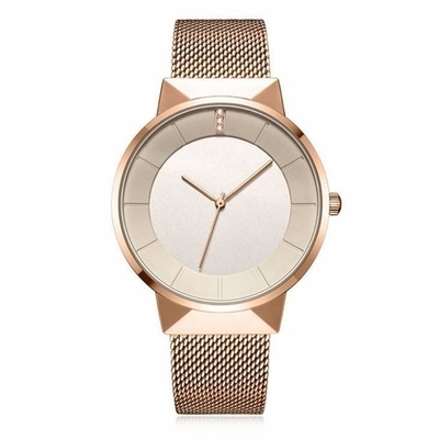 Pareja de lujo a juego Relojes casuales Reloj de pulsera de cuarzo