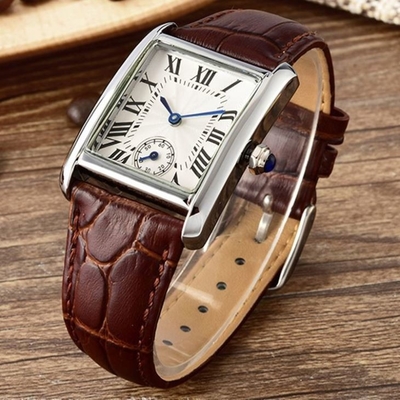 Relojes cuadrados del dial del reloj de Pin Buckle Alloy Square Case para las señoras