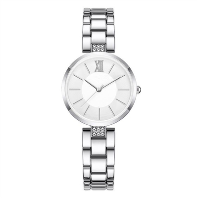 Reloj de acero inoxidable Diamond Metal Mesh Watch Band de la correa del movimiento del cuarzo