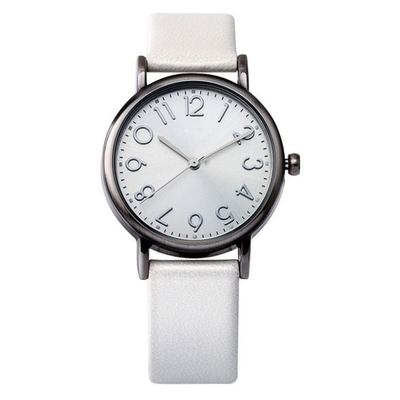 Las señoras del movimiento del cuarzo cubren reloj de cuero de la prenda impermeable con cuero de la vida de Vogue los 30m del reloj el pequeño