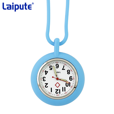 Laipute cuida a la enfermera de espalda escotada Watch Quartz Movement del silicón del reloj del mando de Digitaces