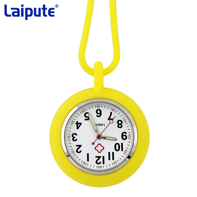 Laipute cuida a la enfermera de espalda escotada Watch Quartz Movement del silicón del reloj del mando de Digitaces