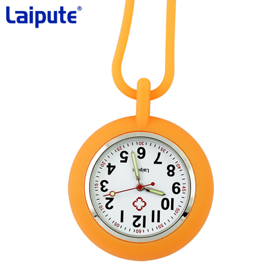 Laipute cuida a la enfermera de espalda escotada Watch Quartz Movement del silicón del reloj del mando de Digitaces