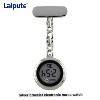 relojes pendientes del vidrio orgánico del reloj del mando de Digitaces del caso de 34m m para las enfermeras