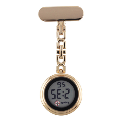 relojes pendientes del vidrio orgánico del reloj del mando de Digitaces del caso de 34m m para las enfermeras