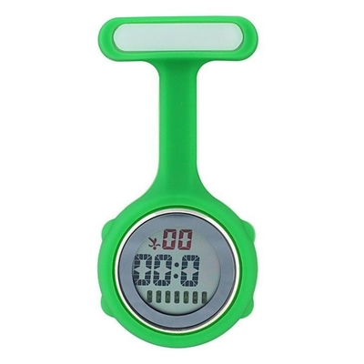 Relojes de la broche de la correa del silicón para portátil amistoso a prueba de polvo de Eco de las enfermeras