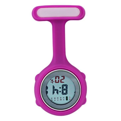 Relojes de la broche de la correa del silicón para portátil amistoso a prueba de polvo de Eco de las enfermeras