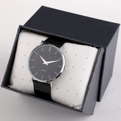 Prenda impermeable para hombre del espejo de cristal los 30m de la caja de la aleación del reloj de Digitaces de la correa de cuero
