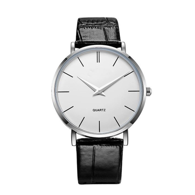 Prenda impermeable para hombre del espejo de cristal los 30m de la caja de la aleación del reloj de Digitaces de la correa de cuero