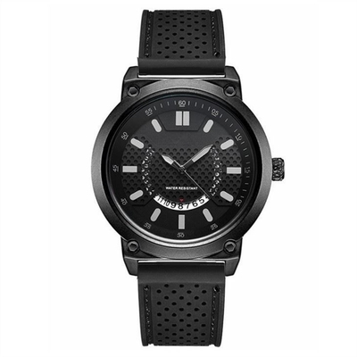 Reloj cuadrado del calendario perpetuo de la fecha de día del reloj análogo del silicón de la hebilla