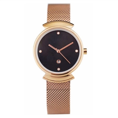 Diamond Metal Strap Women ' S mira los relojes rectangulares de acero inoxidables de las mujeres