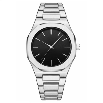 Reloj de acero inoxidable de acero inoxidable texturizado de Mesh Bracelet Watch Japan Movement