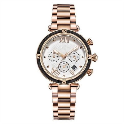 Relojes de lujo de la correa del metal de las señoras de los relojes de las mujeres clásicas del movimiento del cuarzo