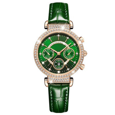Reloj de lujo del cuarzo de la moda para la prenda impermeable Diamond Watches de las mujeres