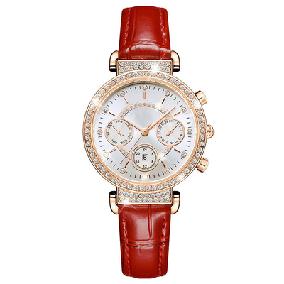 Reloj de lujo del cuarzo de la moda para la prenda impermeable Diamond Watches de las mujeres