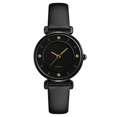 El reloj de las mujeres simples y de moda con Diamond Quartz Creative Watch