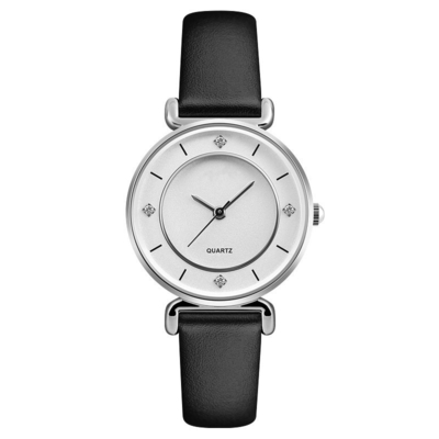El reloj de las mujeres simples y de moda con Diamond Quartz Creative Watch