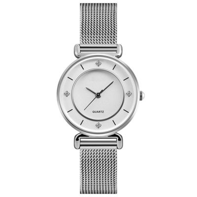 El reloj de las mujeres simples y de moda con Diamond Quartz Creative Watch