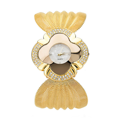 Moda versátil Diamond Watch Butterfly Style Bracelet para las señoras