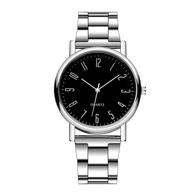 Reloj simple del regalo de la hebilla del plegamiento del reloj del cuarzo de los hombres de banda de acero