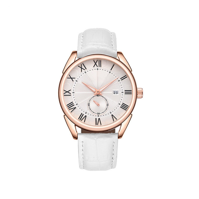 Los relojes de cuero de los hombres de colores de la moda del reloj del cuarzo de la aleación de la prenda impermeable 3atm