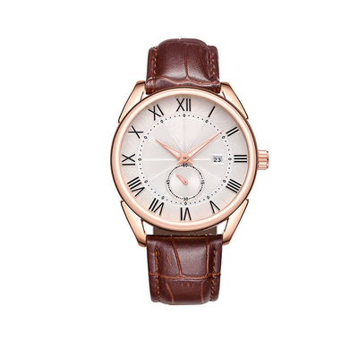 Los relojes de cuero de los hombres de colores de la moda del reloj del cuarzo de la aleación de la prenda impermeable 3atm