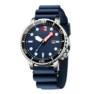 Reloj casual de la moda del fantasma del agua del verde del reloj del cuarzo de los hombres de los deportes