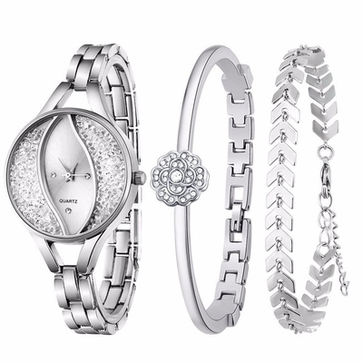 Reloj Diamond Bracelet Set del cuarzo de las señoras de la moda del CE ROHS