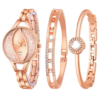 Reloj Diamond Bracelet Set del cuarzo de las señoras de la moda del CE ROHS