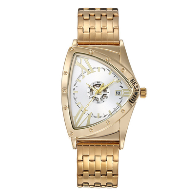 Ancho de banda de acero inoxidable del reloj 20m m del cuarzo del indicador del estilo del negocio