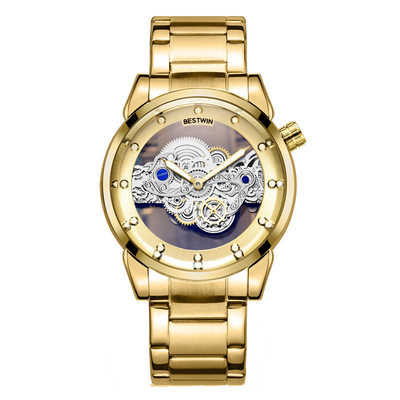 Reloj de pulsera de acero inoxidable de cuarzo para hombre Resistencia al agua 3ATM