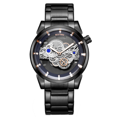 Reloj de pulsera de acero inoxidable de cuarzo para hombre Resistencia al agua 3ATM