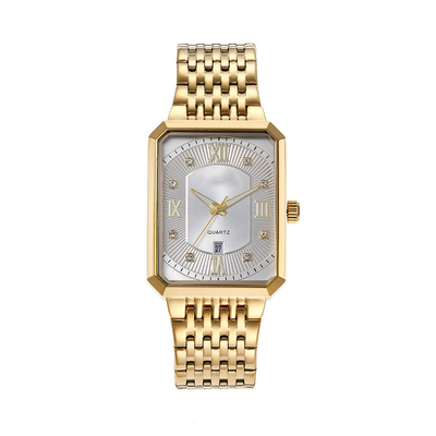 Reloj de plata los 24cm del cuarzo del negocio con la función de la exhibición del tiempo