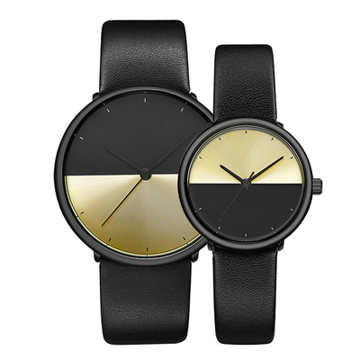 correa gruesa o reloj de cuero auténtico 3ATM de la PU de 7m m con Sapphire Crystal Glass