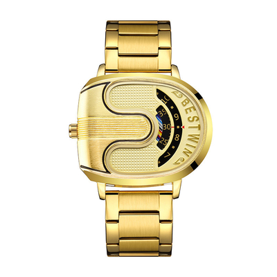 Reloj de acero inoxidable con movimiento de cuarzo