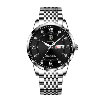 Movimiento de cuarzo y reloj de pulsera de cuarzo de acero inoxidable de 105 g