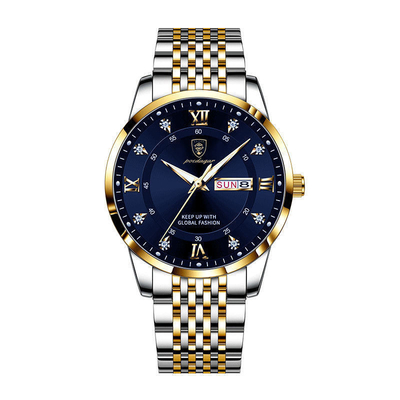 Movimiento de cuarzo y reloj de pulsera de cuarzo de acero inoxidable de 105 g