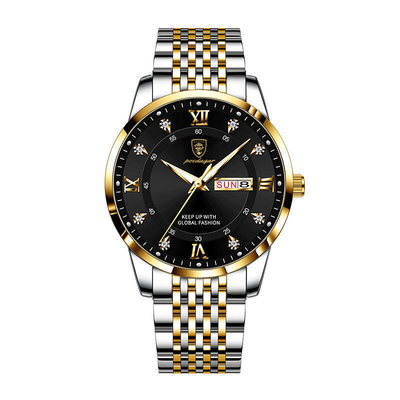 Movimiento de cuarzo y reloj de pulsera de cuarzo de acero inoxidable de 105 g
