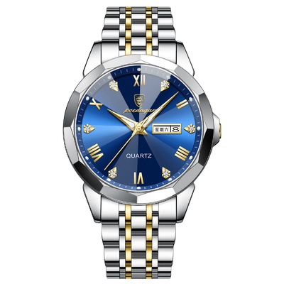 Reloj de pulsera de cuarzo plateado Resistencia al agua 3ATM Función de visualización de tiempo disponible