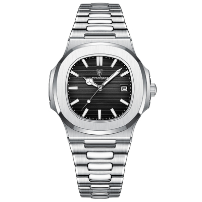 Ancho de banda 20 mm Acero inoxidable Cuarzo Reloj de muñeca Opción de visualización de tiempo Pesa 135g