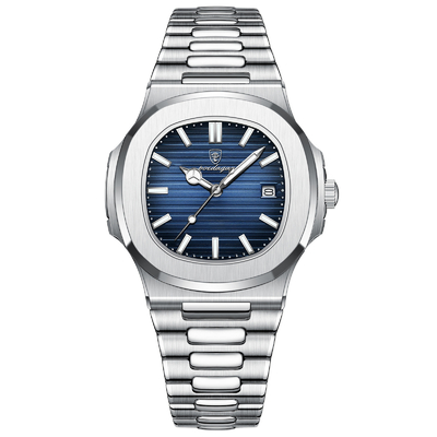 Ancho de banda 20 mm Acero inoxidable Cuarzo Reloj de muñeca Opción de visualización de tiempo Pesa 135g