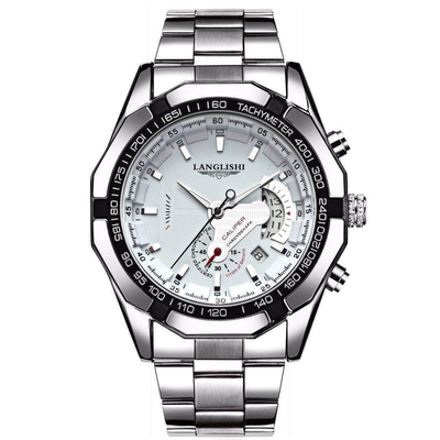 Reloj elegante de acero inoxidable de 13 mm de espesor de caja que mejora su experiencia de cronometraje