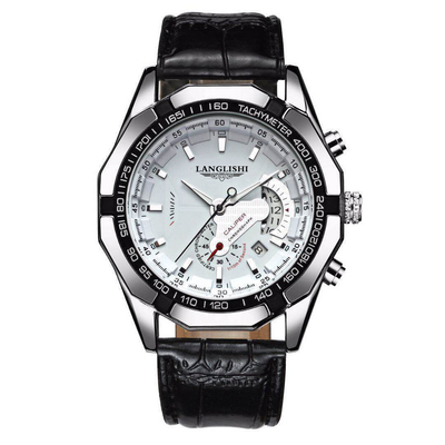 Reloj elegante de acero inoxidable de 13 mm de espesor de caja que mejora su experiencia de cronometraje